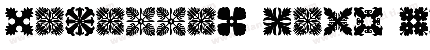 Hawaiian Caps Outline字体转换